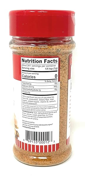 FREDDY’S FROZEN CUSTARD & STEAKBURGERS | FREDDY’S FAMOUS STEAKBURGER & FRY SEASONING | 8.5 OZ/ 2.41 G
