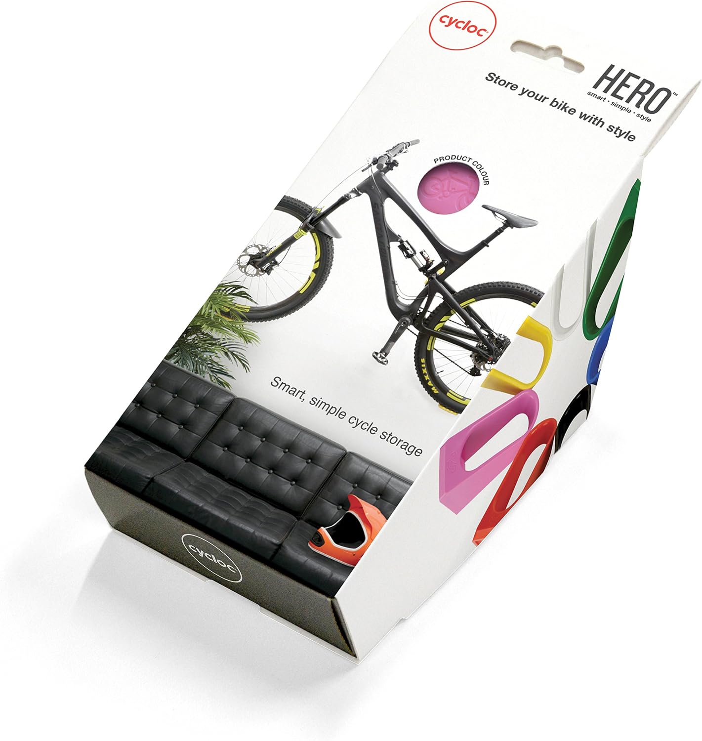 Cycloc Hero – Elegant Wall Mount Bike Storage Rack – Multiple Color ...