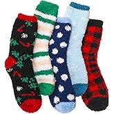 Fuzzy Slipper Socks Thick Fluffy Warm Winter Cozy Plush Soft Sleep Home Socks for Women Men