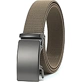 CHAOREN Mens Belt Stretchable - Elastic Golf Nylon Web Adjustable Belt - for Casual Wear