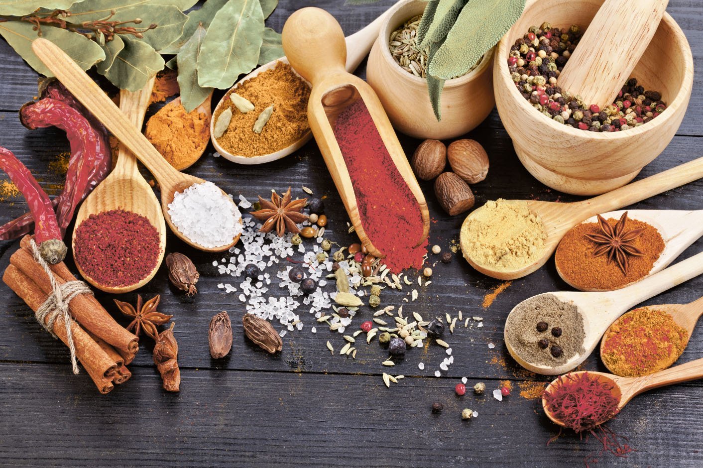 Estilker Compo-Epices 2 Decorated in Ceramic with Digital Print, Red, 40 x 60 cm, Set of 2 Pieces