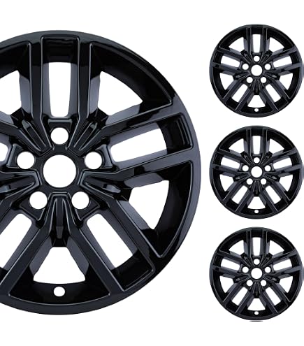 Enjoliveurs De Moyeu (hubcaps) Pour Jeep Grand Cherokee - 4 Trous X 64mm - Noir Brillant - Neufs