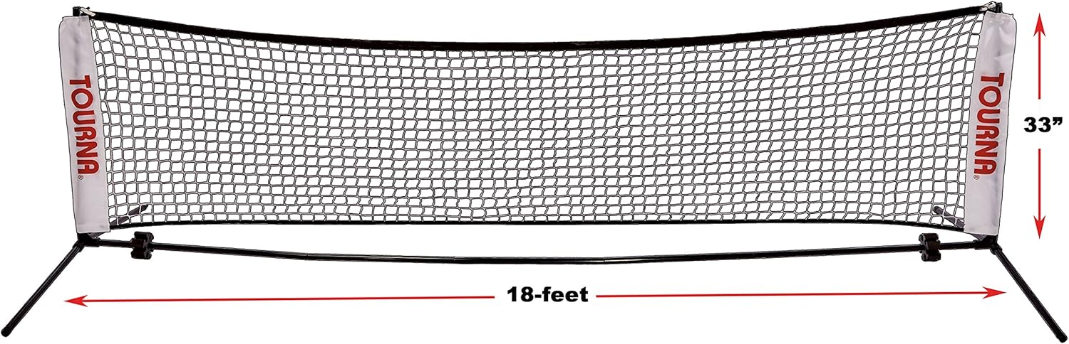 Tourna 18-Foot Portable Tennis Net for Youth Tennis : Sports & Outdoors