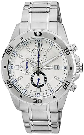 Chronograph Chronograph Black Dial Mens Watch - W15071G1