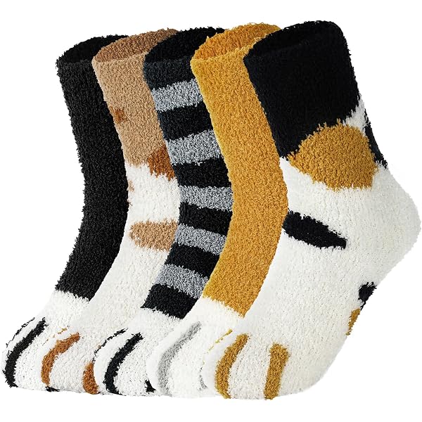 SISOSOCK 5 Paar Damen Wollsocken – Dick, Weich, Flauschig, Für Winter & Zuhause, In Geschenkbox, Größe 38-45