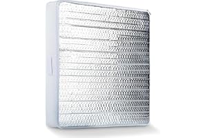 AggSound RV Vent Insulator 14″x14″x3″, 1 Piece Universal Skylight Cover with Reflective Surface，Reduce Heat Transfer & Increase A/C Efficiency - Fits Standard 14” Travel Trailer/RV Roof Vents