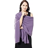 RYYOYY Luxury 100% Cashmere Wrap Soft Scarf Stole Knitted Shawl for Women Wayfarer Travel Extra Large 87"x28"