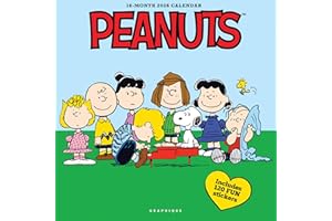 Graphique 2026 Peanuts Wall Calendar | 12” x 12” | Thick Paper | Home & Office Organizer | Large Monthly Grid | 3 Languages &