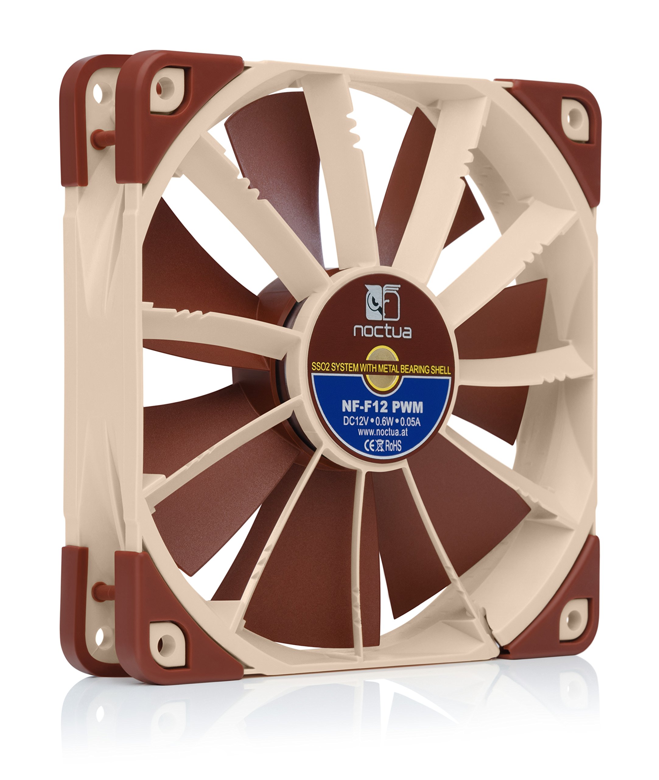 Noctua NFF12 PWM, 4Pin Premium Quiet Fan (120mm, Brown) 731215276927 eBay