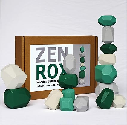 balancing wooden blocks