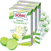 SINGLES TO GO! Sonic Limeade Sugar Free Drink Mix Packets - Pack of 3 Boxes | 6 Packets Each, 18 Total Packets - Sonic Limeade Sugar Free Water Flavoring Packets, Powdered Drink Mix - Just Add Water