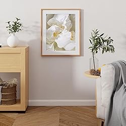 20x24 Picture Frames, Rustic Solid Oak Wood Frame