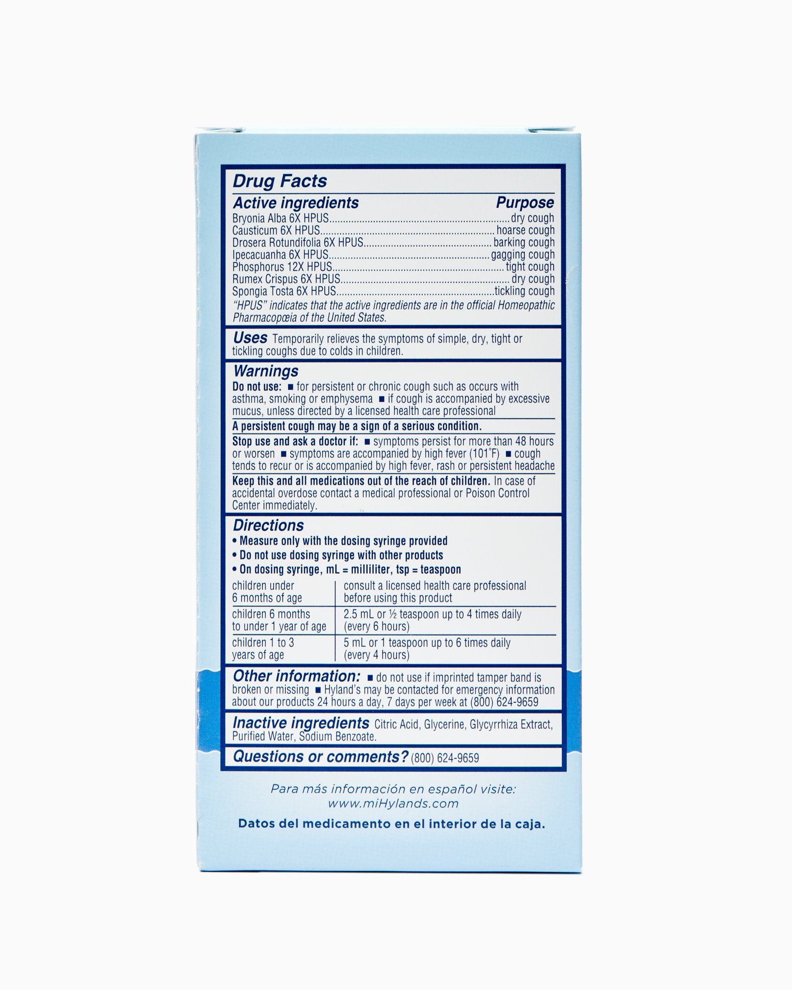 Baby Cough Syrup, Infant Cough Medicine, Hyland's Natural Relief of