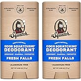 Dr. Squatch Natural Deodorant for Men 2 Pack Fresh Falls – Odor-Squatching Men's Deodorant Aluminum Free (2.65 oz, 2 Pack)