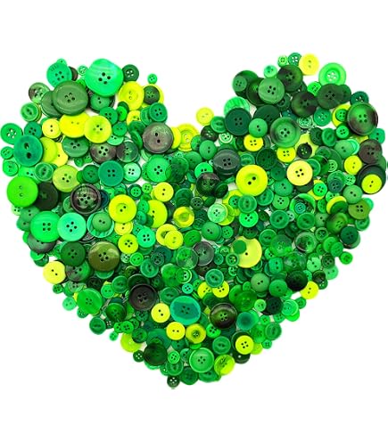 Tnstk 650 Pcs Resin Buttons Assorted - Mixed Sizes, 2 & 4 Holes, For Sewing & Crafts (Shell Colors) - View #2