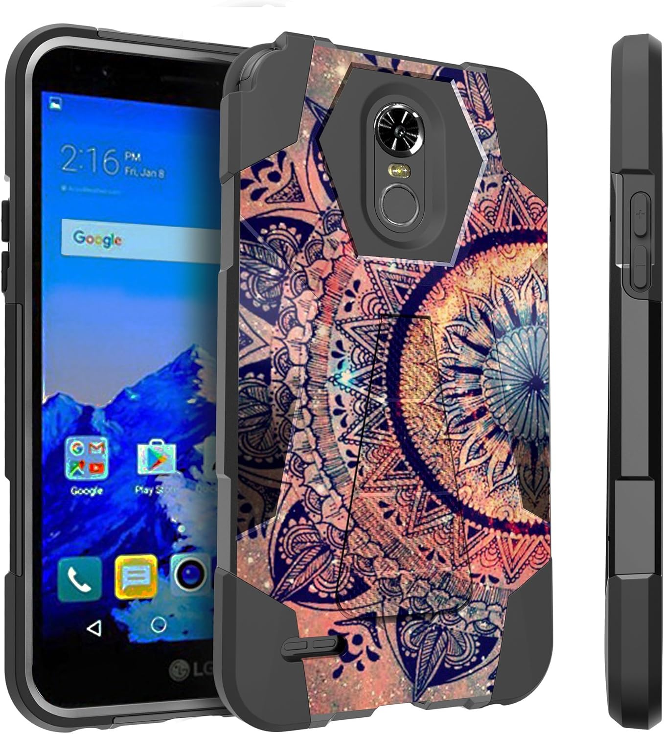 Best Lg Stylo Iii Cover Case Colorful Mandala