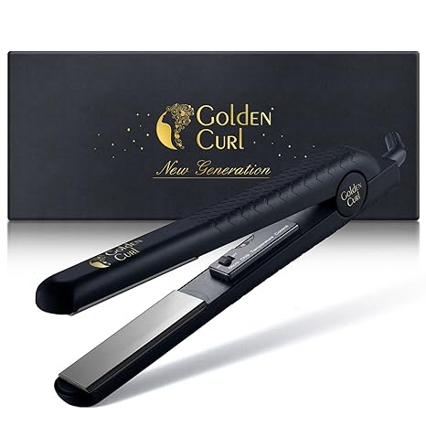 Golden Curl Glätteisen GL806 für alle Haar Typen - Keramik Haarglätter zum Glätten & Locken - Flat Iron mit 5-Jahres Garantie