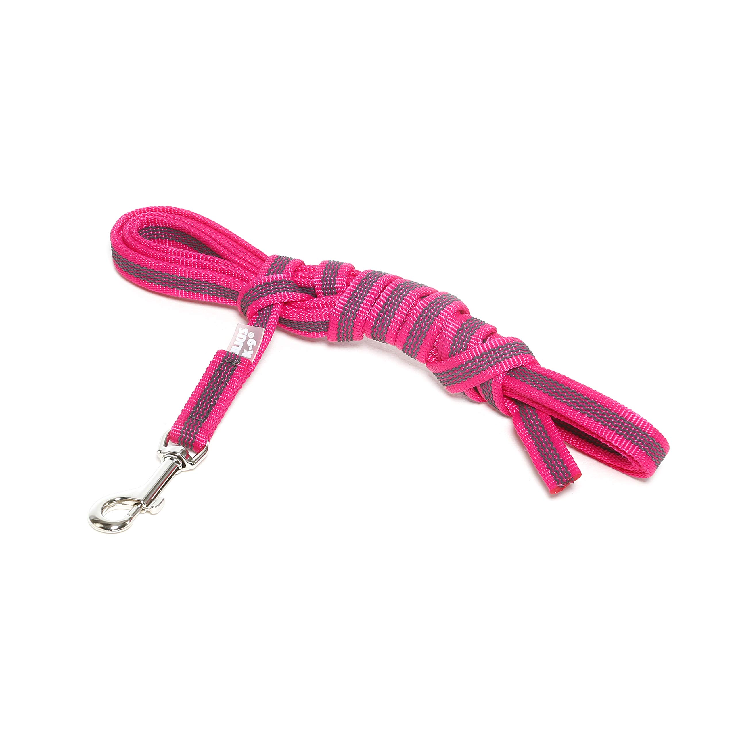 Color & Gray Super-Grip Leash without Handle, 14 mm x 3 m, Pink-Gray
