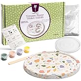 Pinwheel Crafts Terrazzo Plaster Jewelry Dish Kit - DIY Arts and Crafts Kit for Girls Ages 6-12 - Make Your Own Trinket Dish with Paint, Mold, and Plaster – Creative Birthday Gift for Kids