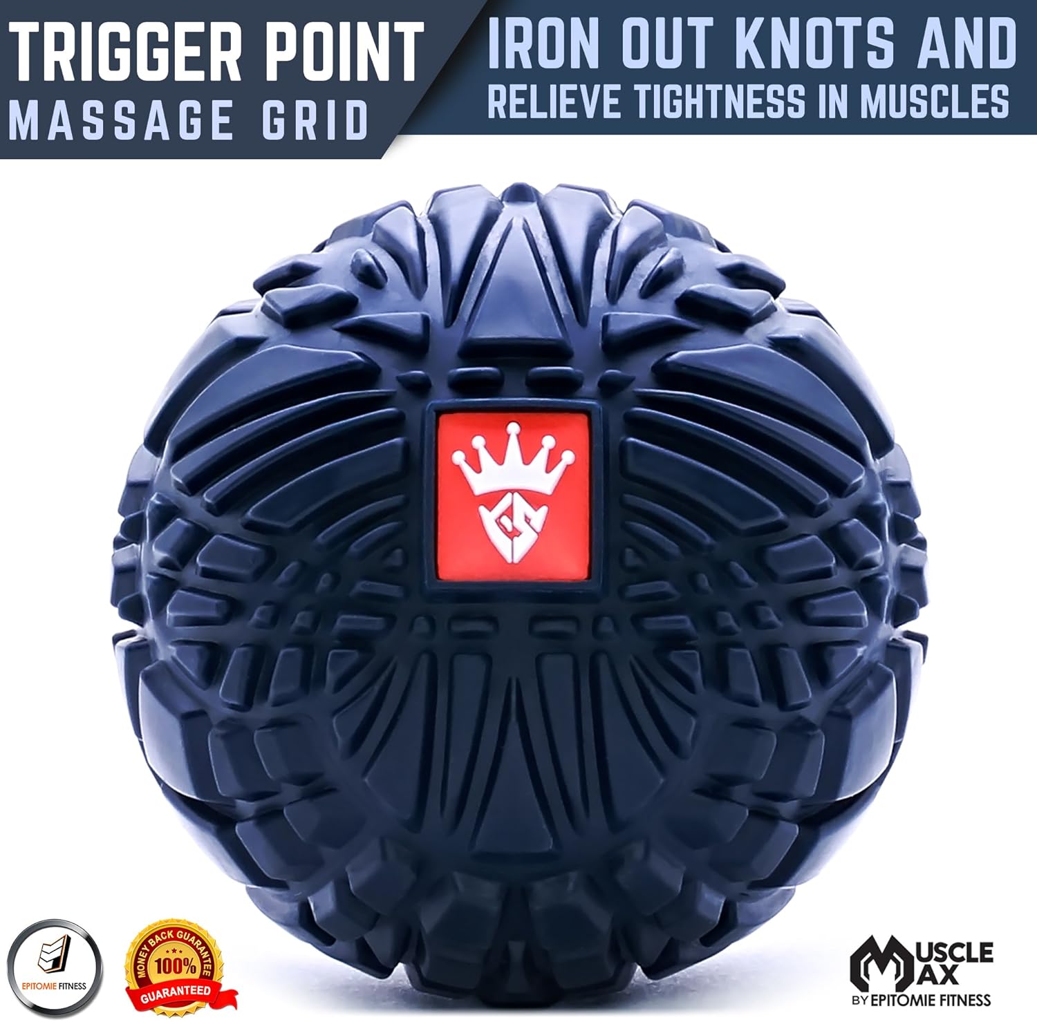 Muscle Max Massage Ball - Therapy Ball for Trigger Point Massage - Deep Tissue Massager for Myofascial Release - Mobility Ball for Exercise & Recovery: Health & Personal Care