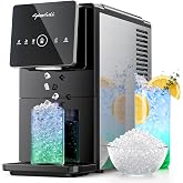CyberChill Nugget Ice Makers Countertop Dispenser, 40lbs/Day Touch-Free Ice | Chewable Pebble Ice Machine with Removable Water Tank, Self-Dispensing Ice, Self-Cleaning, for Home, Office, Kitchen, Party