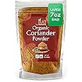Jiva Organics Organic Ground Coriander Powder - Non-GMO, Pure - Dhania, Coriander Seeds Ground (7 Ounce Bag)
