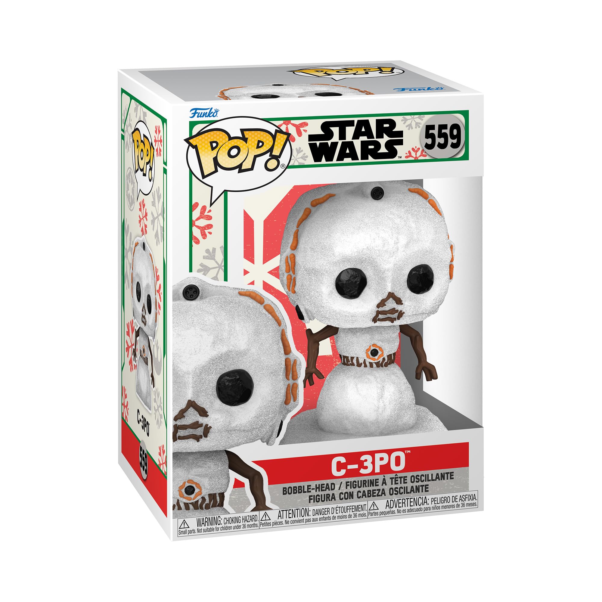 Funko POP! Star Wars: Holiday - C-3PO - Snowman - Collectable Vinyl Figure - Gift Idea - Official Merchandise - Toys for Kids & Adults - Movies Fans - Model Figure for Collectors and Display