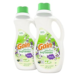 Gain Botanicals Liquid Fabric Softener, White Tea & Lavender, 44 fl oz (Pack of 2)