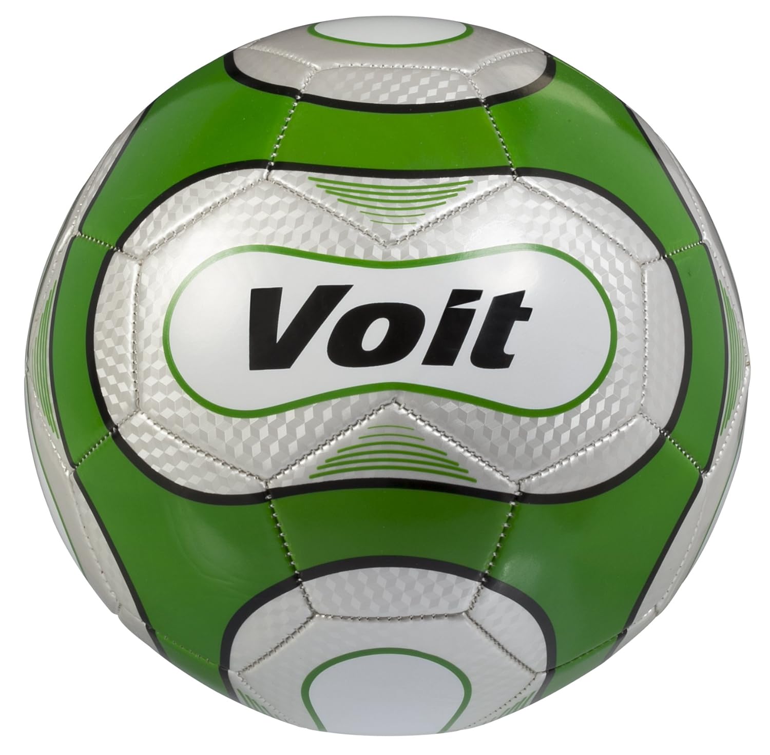 Buy Voit Size 5 Reflect Deflated Soccer Ball, Silver and Green Graphic