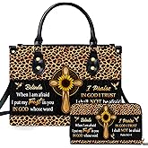 Personalized Christian Leather Bag – Custom Name Inspirational Purse for Women, Meaningful Gift for Her