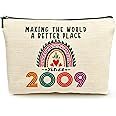 Sweet 16 Gifts for Girls, Sweet Sixteen Gifts for 16 Year Old Girl Makeup Bags, 2009 Cool 16th Birthday Decorations for Teenage Girls Gift Ideas, Sister, Daughter, Cosmetic Travel Pouch, Christmas