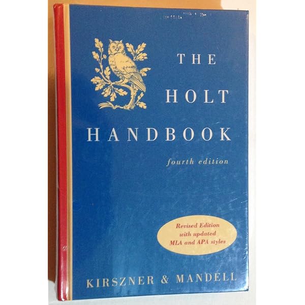 HOLT HANDBOOK 5E: Kirszner, Laurie G.: 9780155079045: Amazon.com