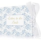 Humyoun 8.5 x 7 Inch Wedding Guest Book Letters to The Bride Scrapbook Wedding Memory Book Bridal DIY Blank Paper Scrapbook Photo Album Guest Sign (Blue,Classic)