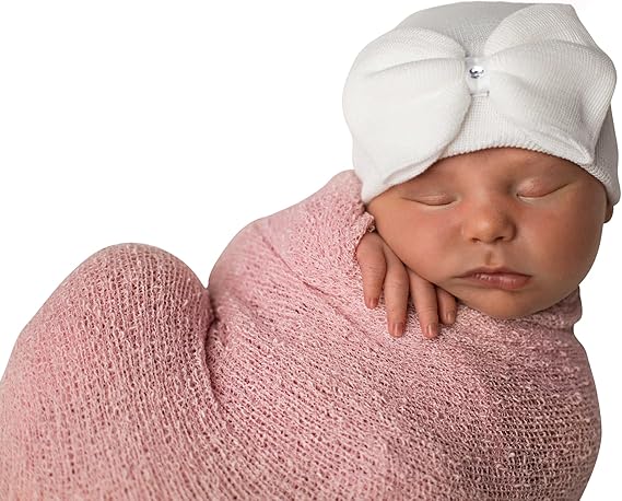 baby hats with bows