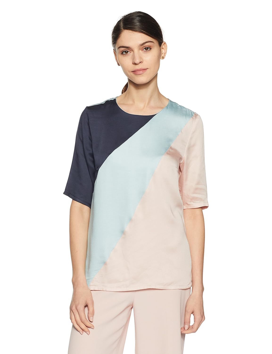 van heusen women's plain regular fit modal shirt