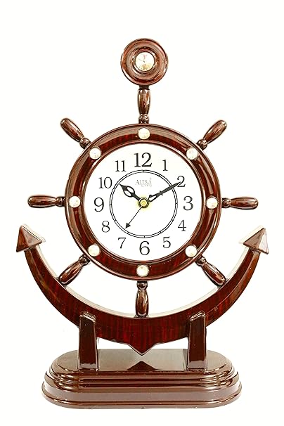 E-Deal Antique Look Analogue Table Clock for Home and Office for Premium Gift - EDALRM018