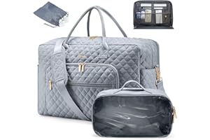 LOVEVOOK Travel Duffle Bag, Weekender Bag for Women with Toiletry Bag Carry on Overnight Bag with Laptop Compartment, Yoga Gym Bag with Wet Pocket Shoe Bag, Hospital Bag for Labor and Delivery
