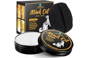 Feilove Mink Oil Leather Conditioner and Cleaner - Premium Waterproof Formula for Boots and Shoes