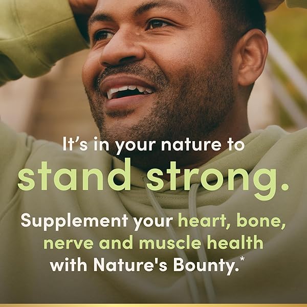 NATURE’S BOUNTY CALM MAGNESIUM GLYCINATE SUPPLEMENT – HIGH ABSORPTION MAGNESIUM FOR RELAXED MOOD, HEART & BONE HEALTH, 90 CAPSULES