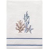 Avanti Linens - Hand Towel, Soft & Absorbent Cotton Towel (Abstract Coastal Collection) 30.00" x 16.00"