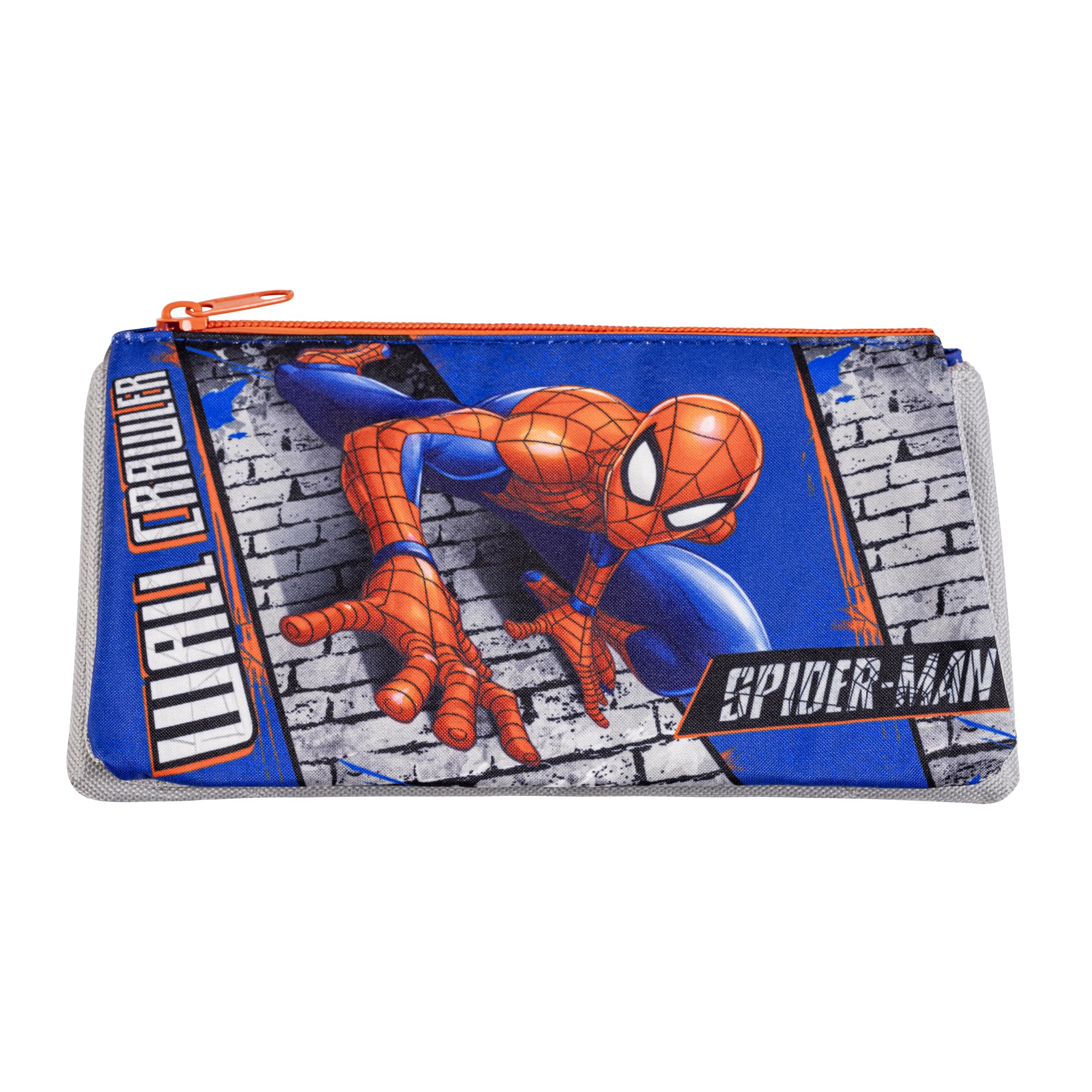 Disney Spider-man Boys Multiple Compartments Zip Closure School Pencil Case