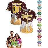 Custom Baseball Jersey – Personalized Name, Number & Logo, Customizable Baseball Jersey Holiday for Men, Women, Youth, Kids