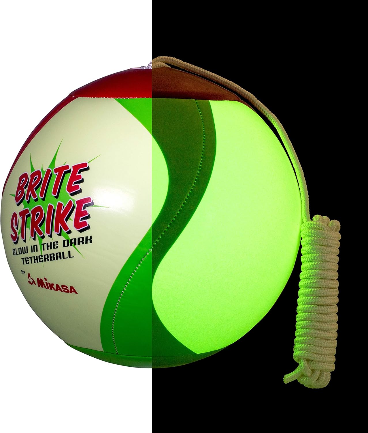 Mikasa Glow in The Dark Outdoor Tetherball, Multicolor : Tetherball Equipment : Sports & Outdoors