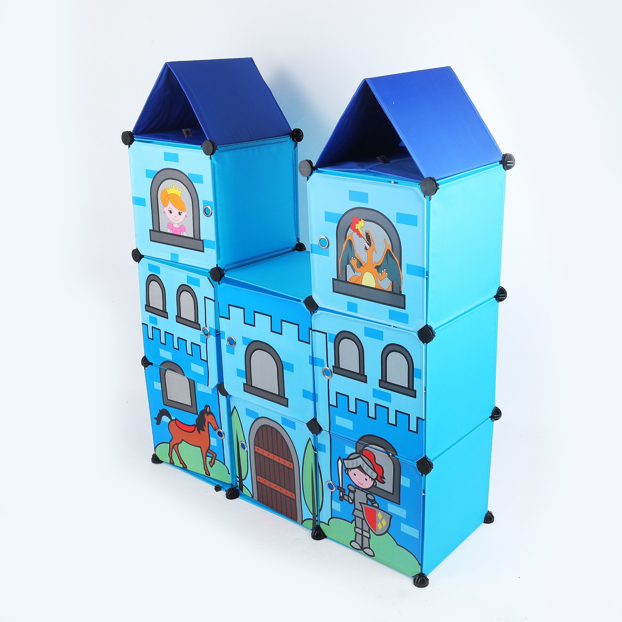 Children’s Storage Units iPlay, iLearn Castle storage cubes, 8
