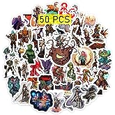 Babymiu Game DND Stickers(50 Pcs,Large Size) Gaming Vinyl Decals Gifts Merch Party Supplies for Water Bottles Skateboard Luggage Laptop Kids Teens Adult
