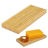 Bamboo Soap Dish Holder - Soap Saver - Natural