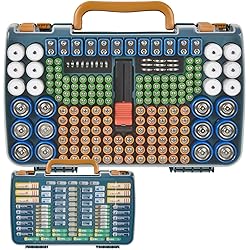 Battery Storage Organizer Case Holder Box with