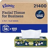 Kleenex Professional Facial Tissue, Bulk, 36 Boxes x 100 Tissues (21400) | Flat Tissue Boxes, 2-Ply, Soft &amp; Strong, Premium Tier