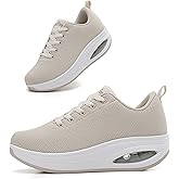 Oude Sneakers for Women Comfortable | Shoes for Women Traveling | 2 Inch Air Cushion Rocker Bottom