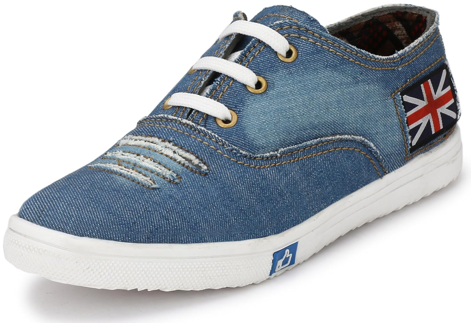 walktoe revoke denim sky blue casual canvas sneaker shoes for womens/girls
